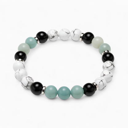 Amazonite & Howlite 'Soothing Shield' Bracelet
