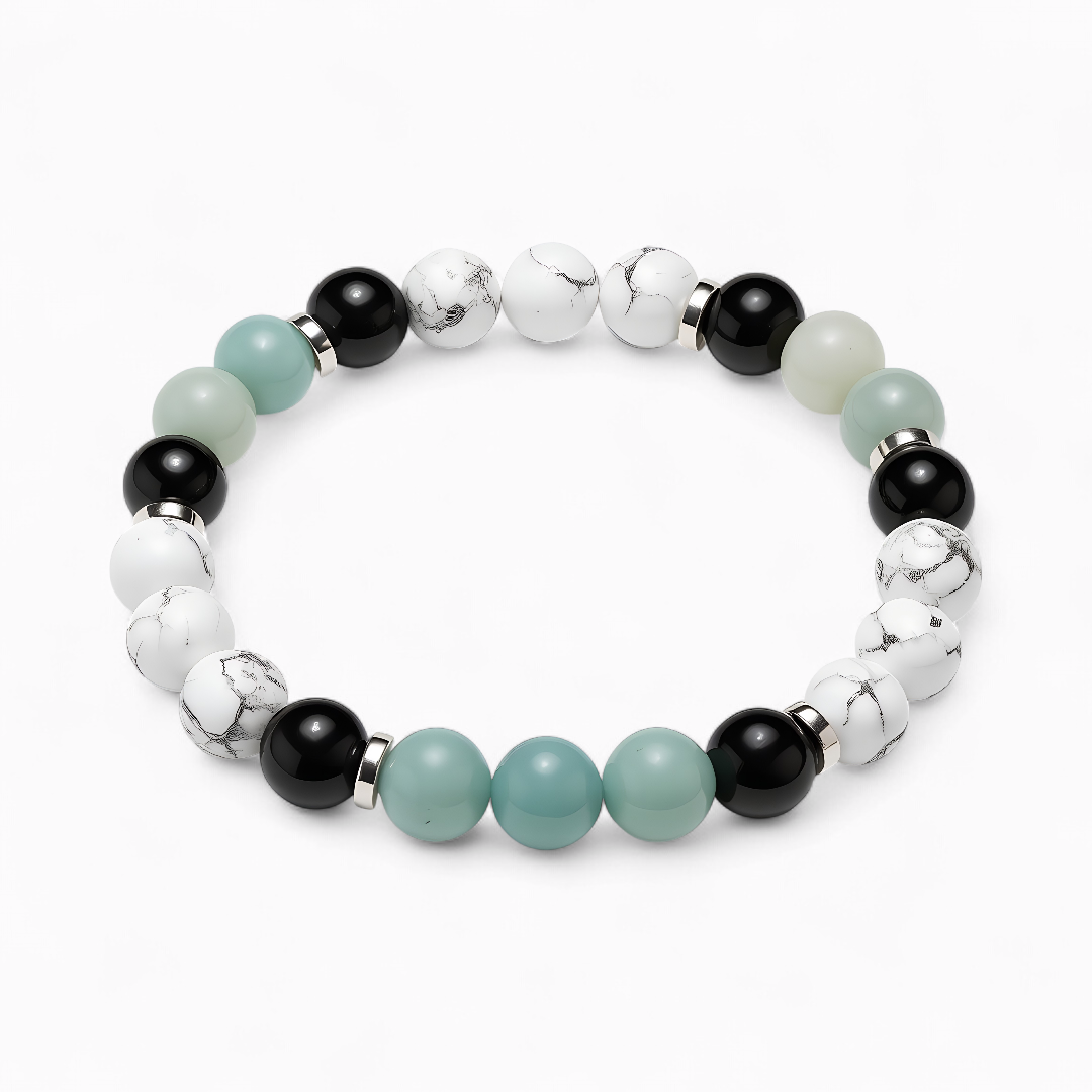 Amazonite & Howlite 'Soothing Shield' Bracelet