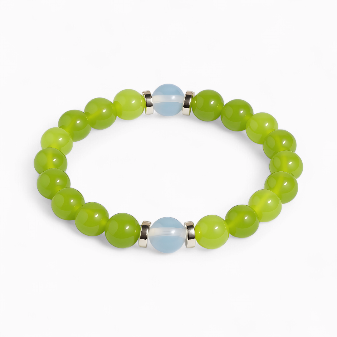 Green Chalcedony & Opalite 'Fresh Start' Bracelet