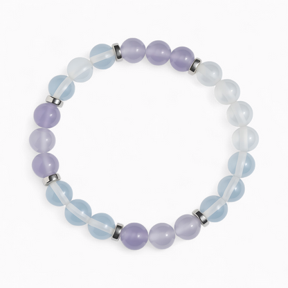 Opalite & Violet Chalcedony 'Peaceful Glow' Bracelet