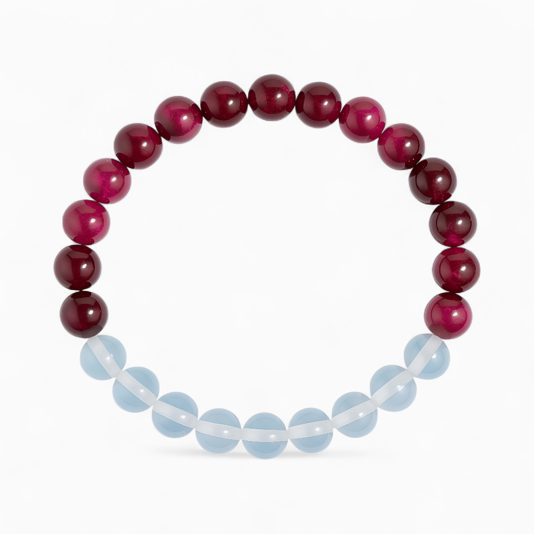 Pink Tiger's Eye & Opalite 'Optimism' Bracelet