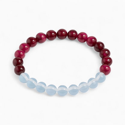 Pink Tiger's Eye & Opalite 'Optimism' Bracelet