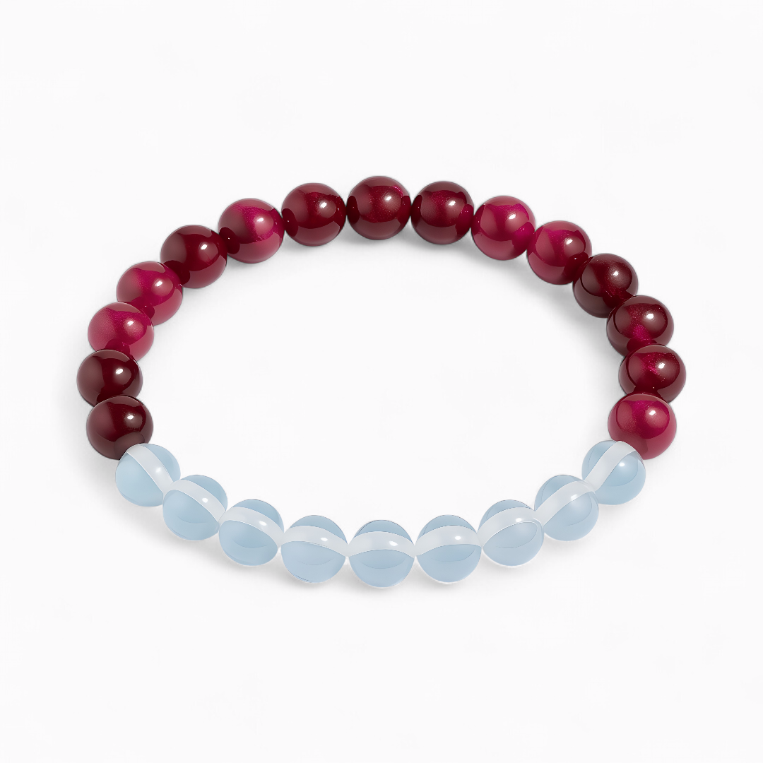 Pink Tiger's Eye & Opalite 'Optimism' Bracelet