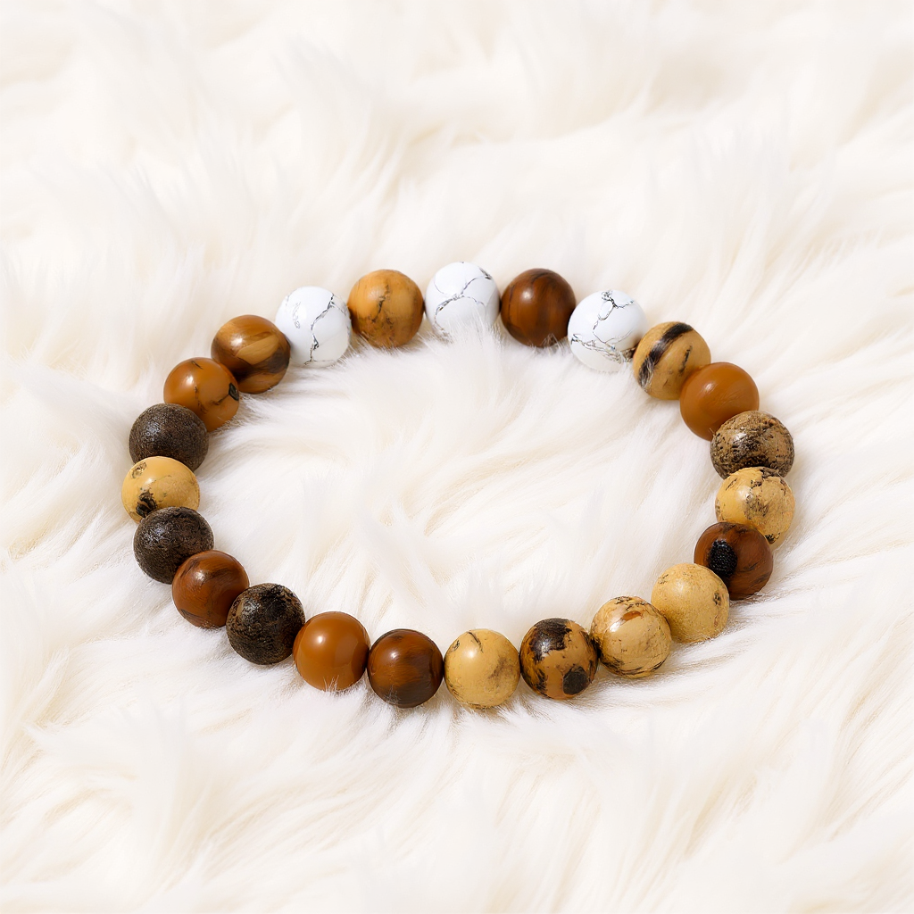 Picture Jasper & Howlite 'Serenity Flow' Bracelet