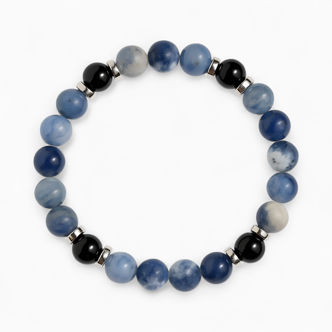 Sodalite & Obsidian 'Steadfast Mind' Bracelet