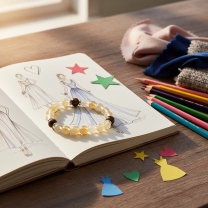 Tiger's Eye & Citrine 'Spark' Bracelet