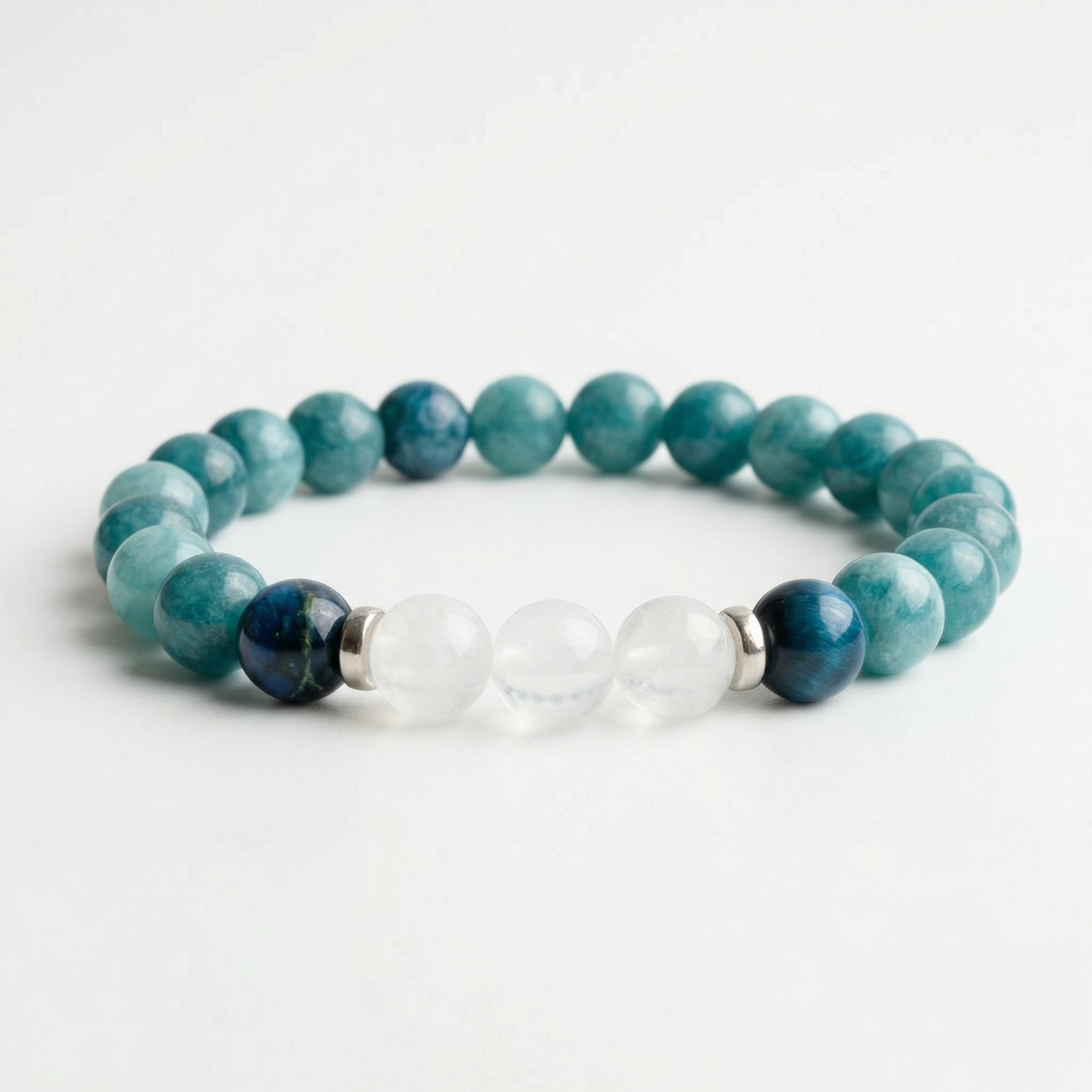 Apatite & White Jade 'Clear Mind' Bracelet