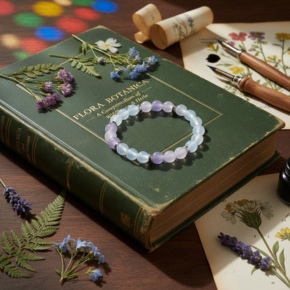 Opalite & Violet Chalcedony 'Peaceful Glow' Bracelet
