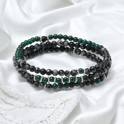 'Grounded Clarity' Mini Gemstone Stack