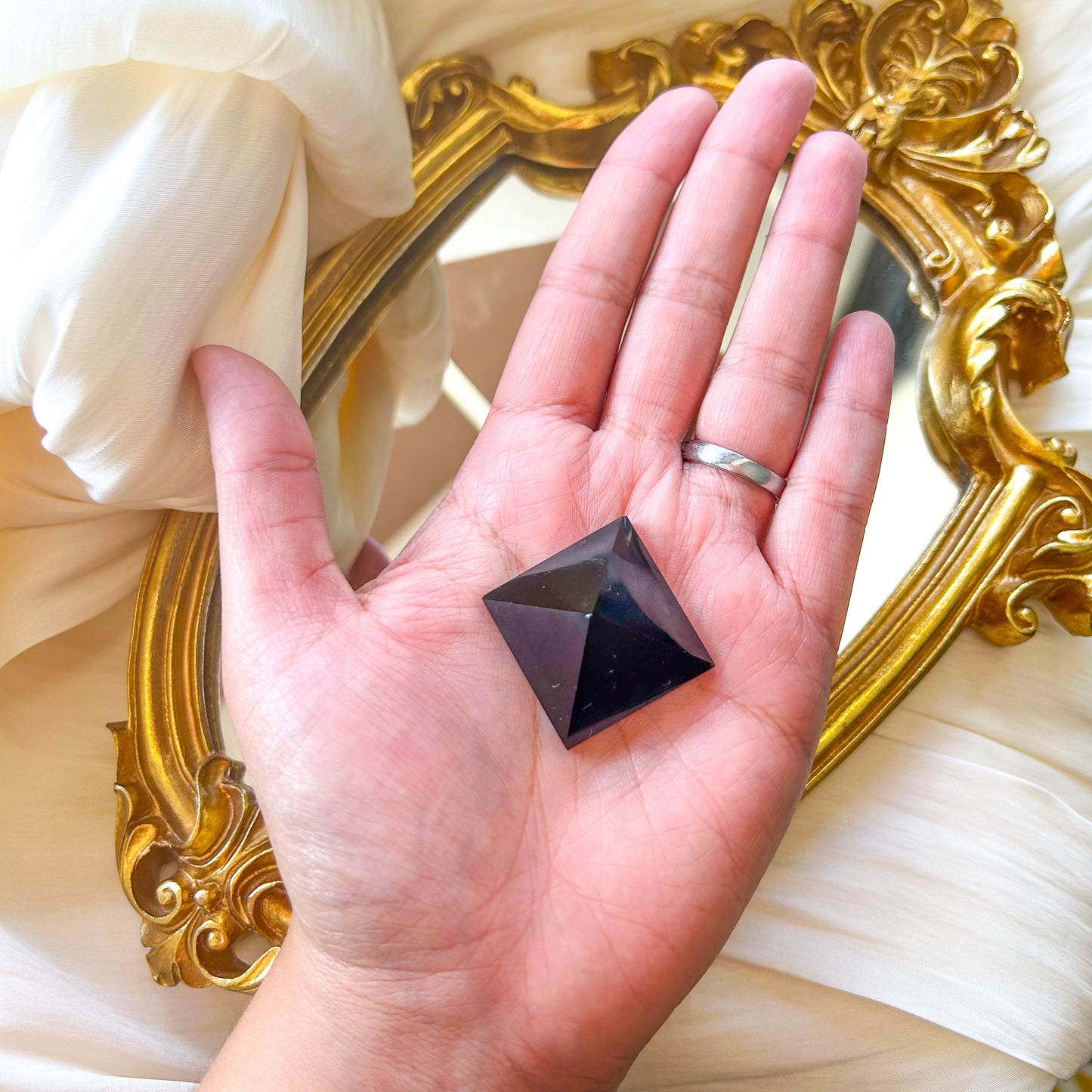 Obsidian Pyramid Crystal