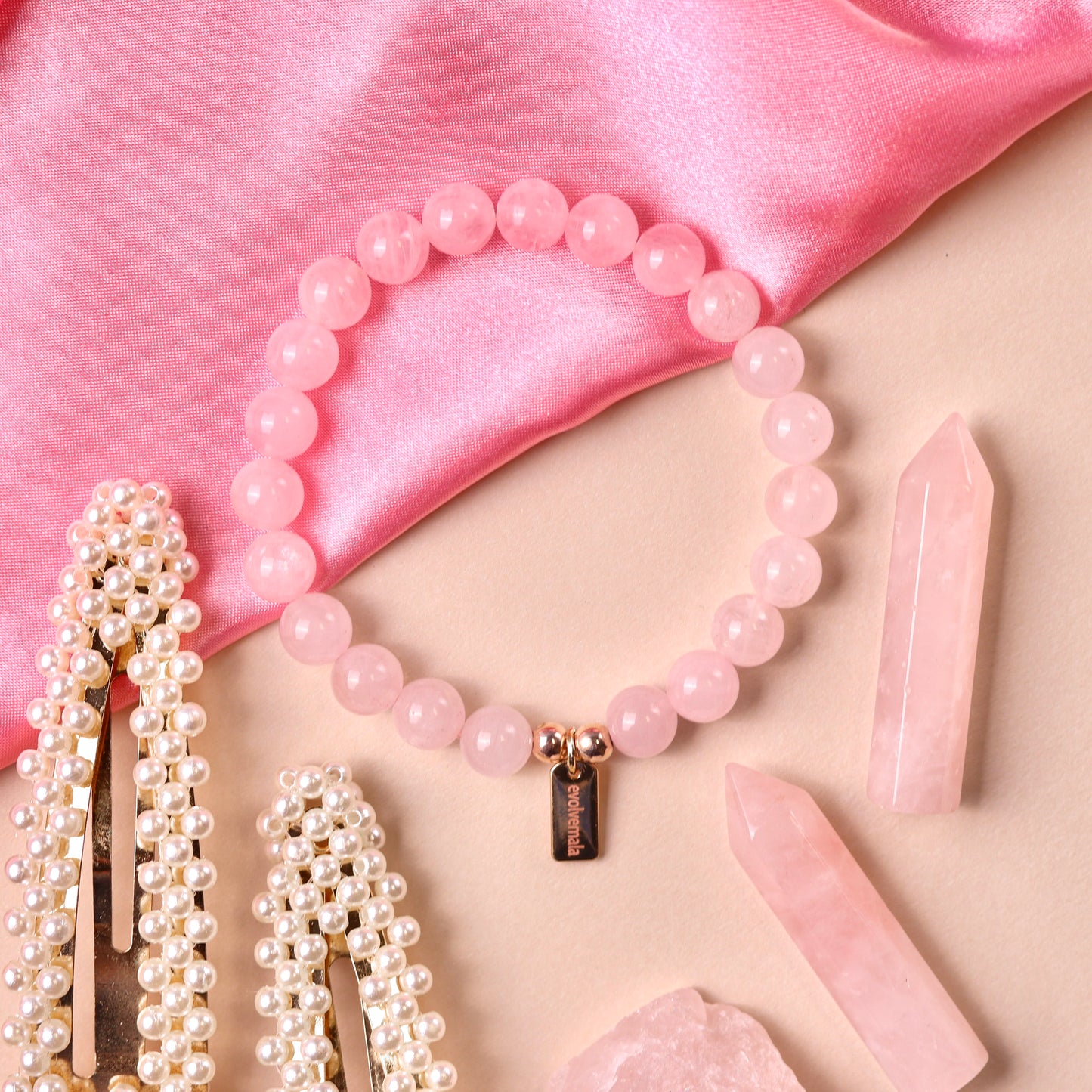 Rose Quartz 'Amor' Bracelet