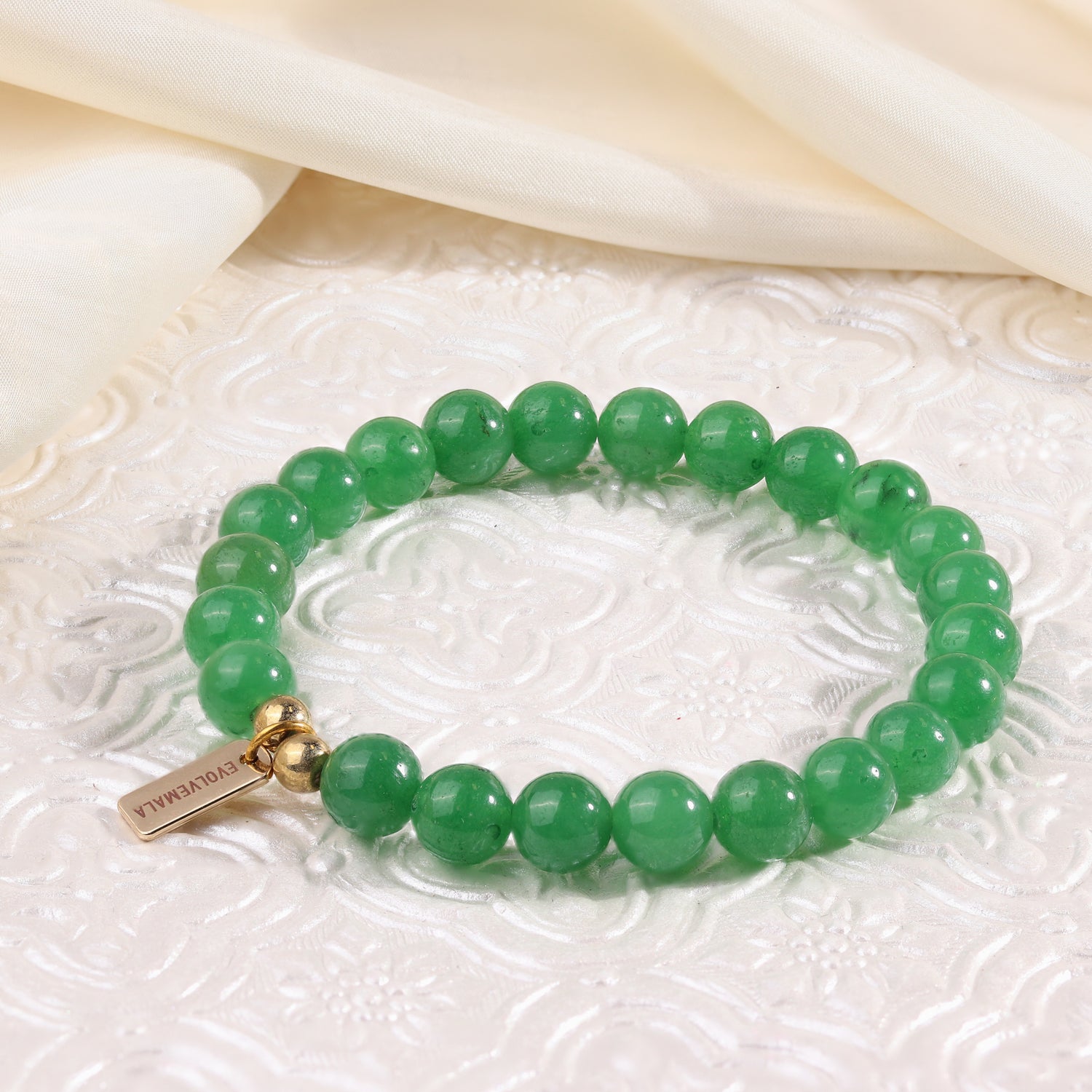 Green Aventurine 'Good Luck Charm' Bracelet – Evolve Mala