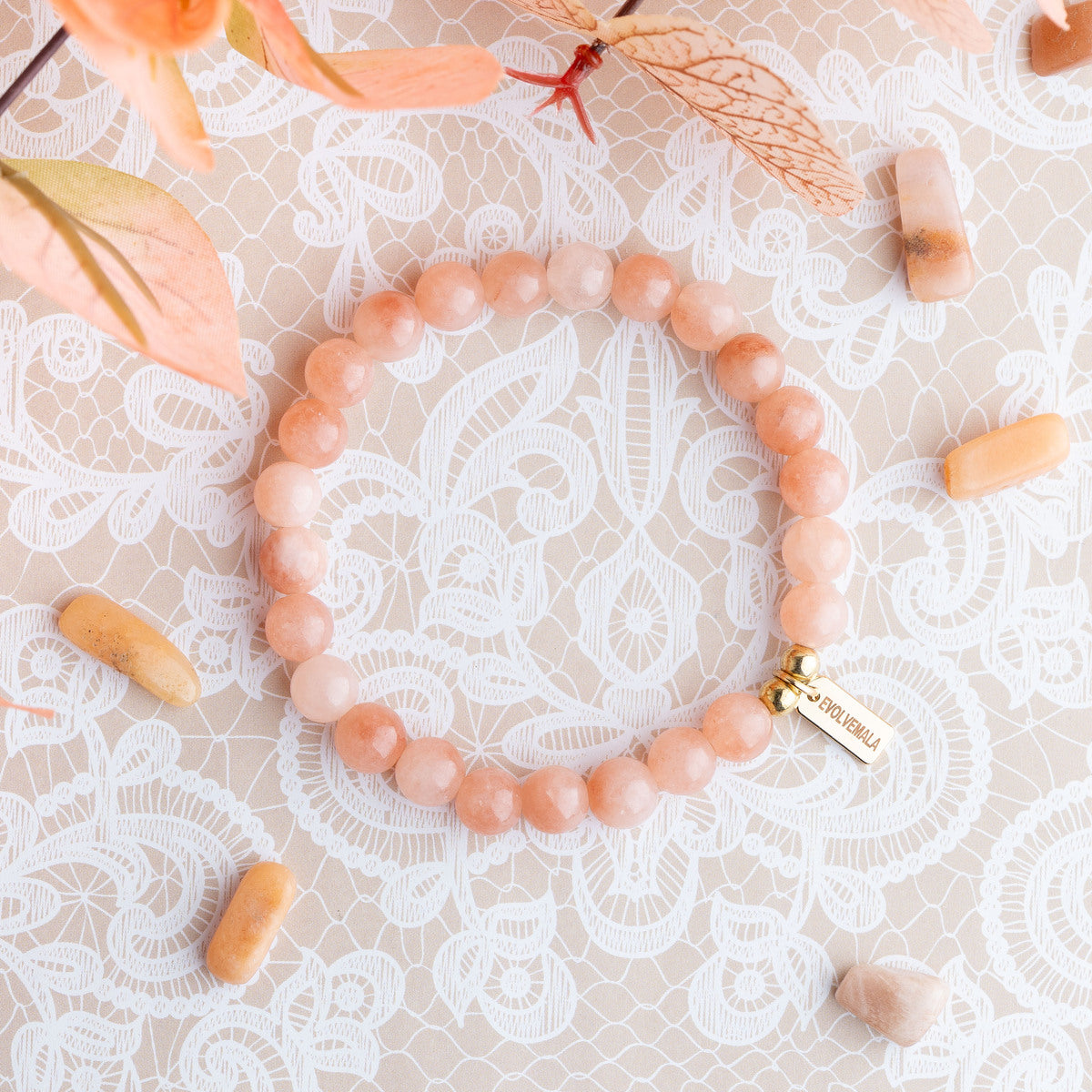 Peach Moonstone 'Soft Dawn' Bracelet
