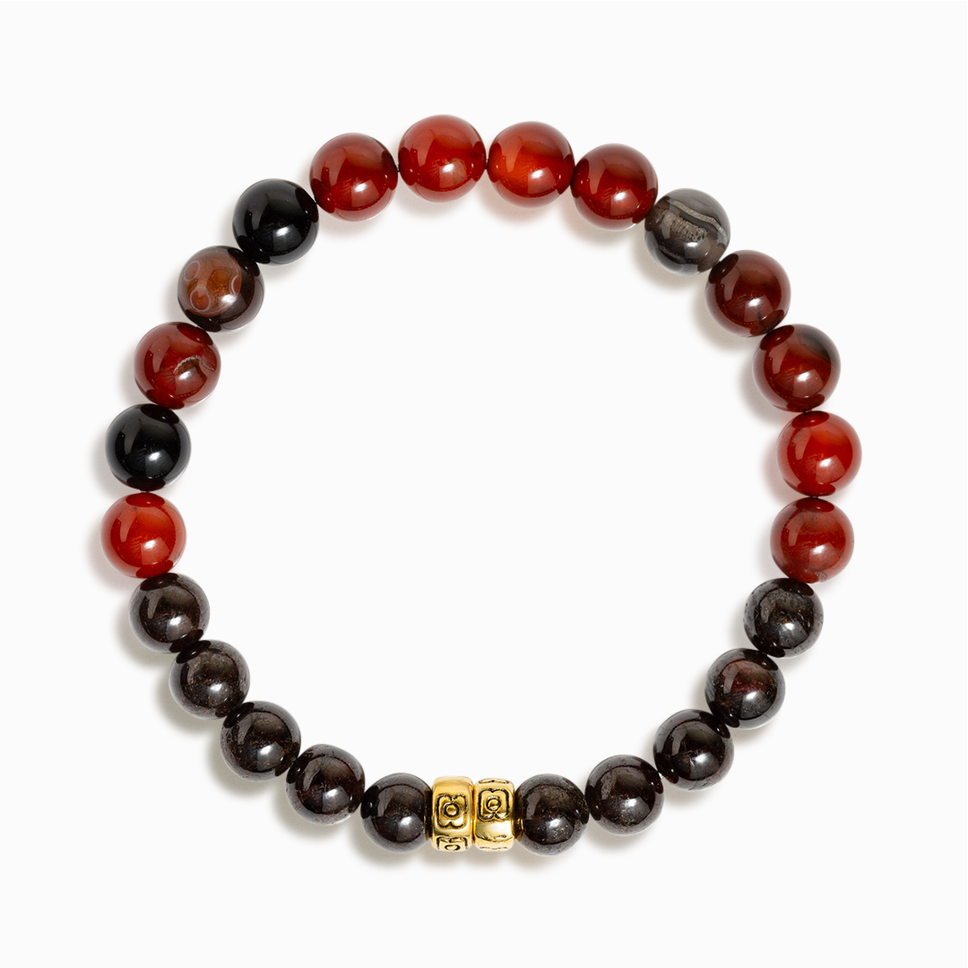 Garnet & Red Agate 'Confidence' Bracelet