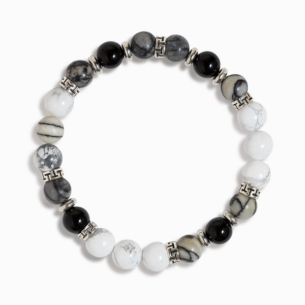Zebra Jasper & Howlite 'Mindful Balance' Bracelet