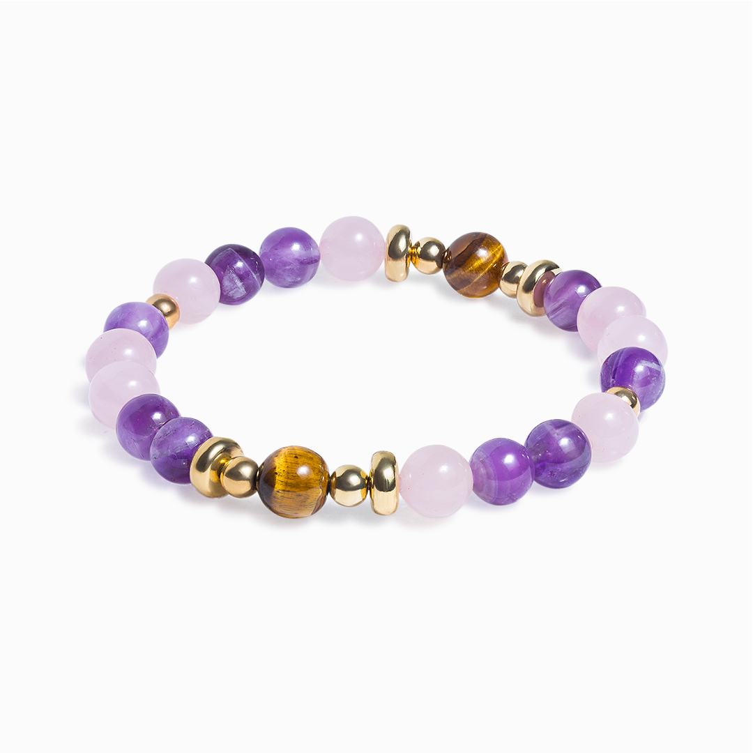 Amethyst & Rose Quartz 'Enchantment' Bracelet