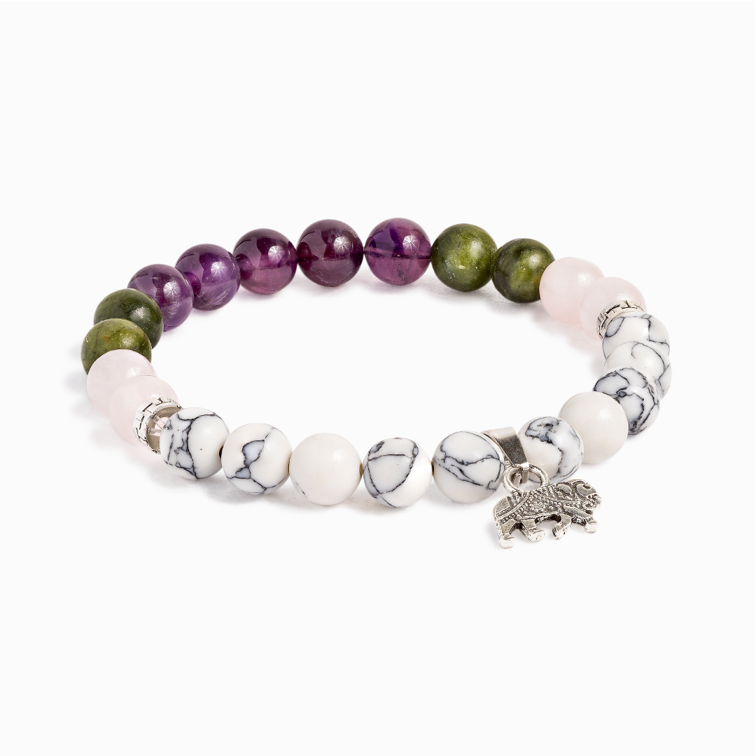 Amethyst & Jade 'Rebirth' Bracelet