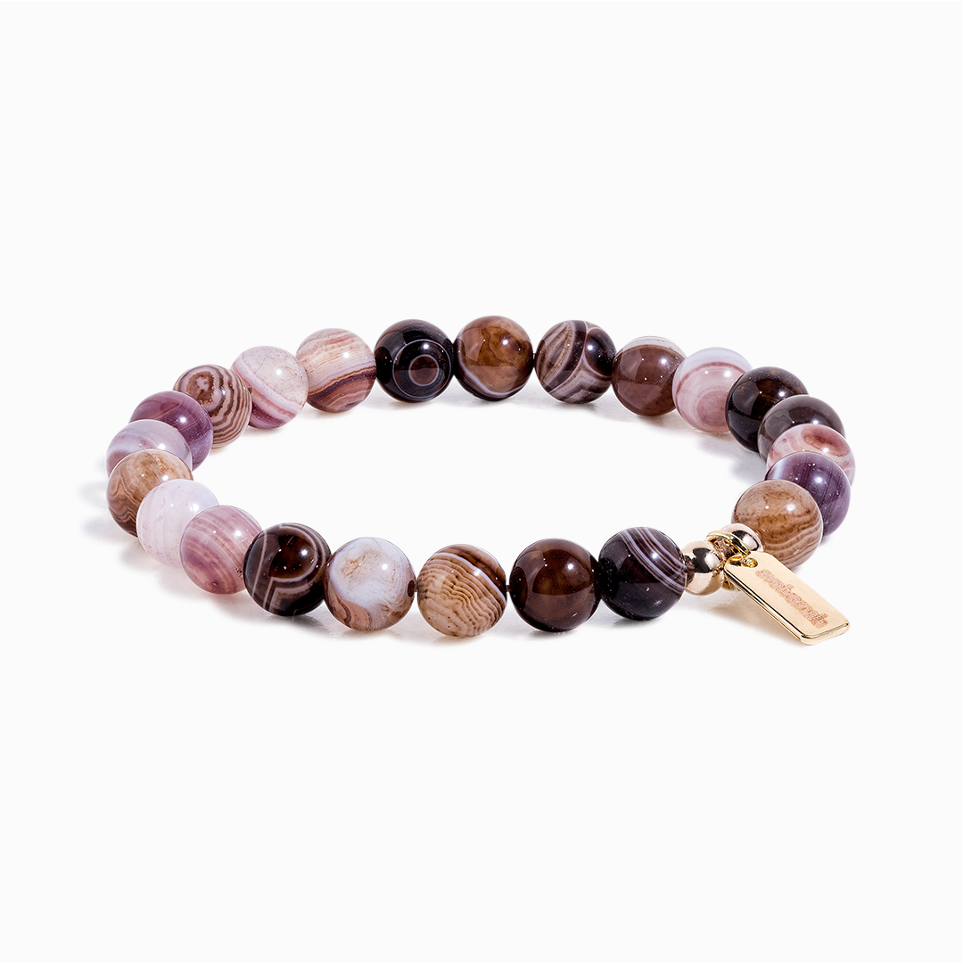 Botswana Agate 'Armor' Bracelet