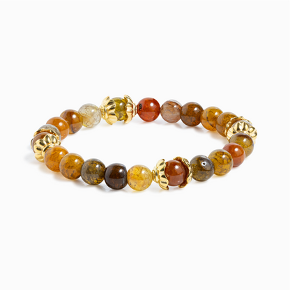 Dragon Vein Agate 'Fiery Soul' Bracelet