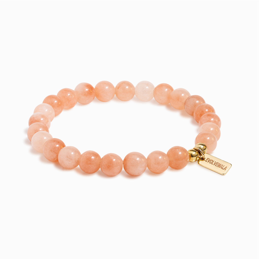 Peach Moonstone 'Soft Dawn' Bracelet