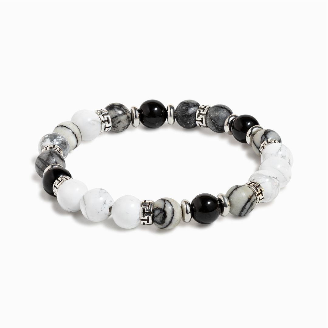 Zebra Jasper & Howlite 'Mindful Balance' Bracelet