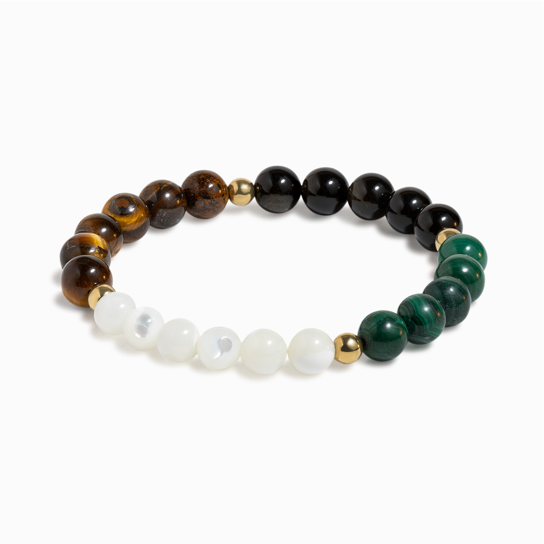 Malachite & Obsidian 'Grounding Force' Bracelet