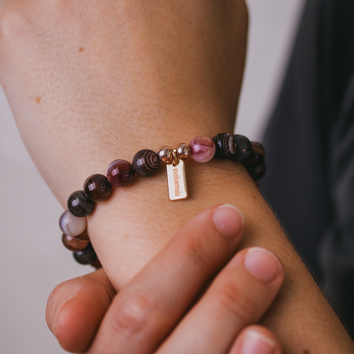 Botswana Agate 'Armor' Bracelet