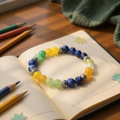 Fluorite & Sodalite 'Calm Focus' Bracelet
