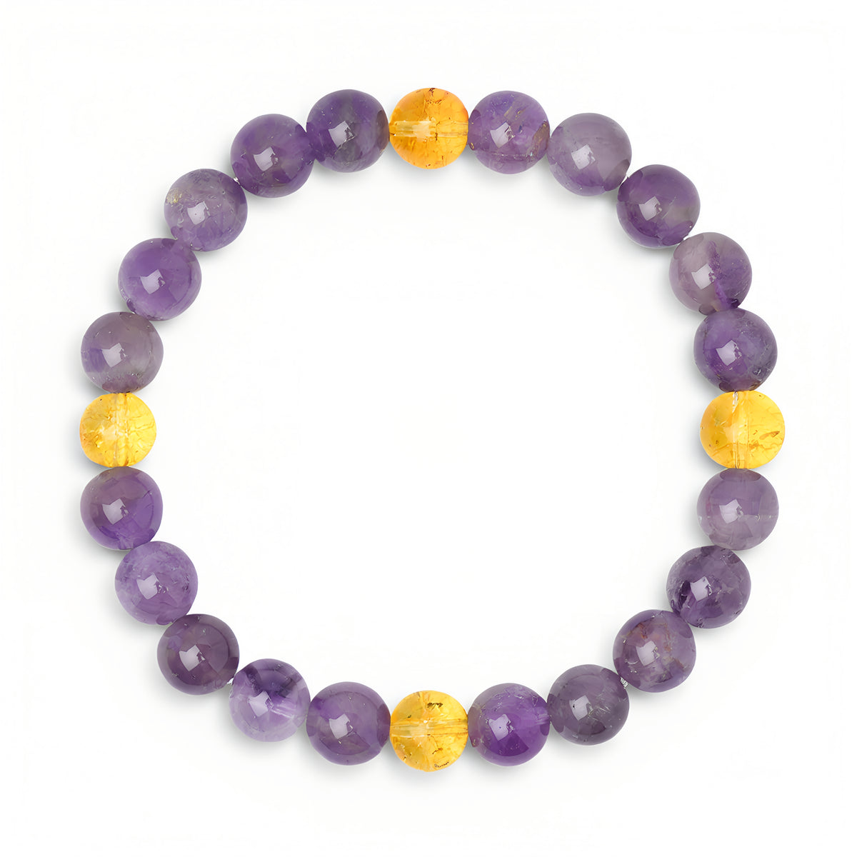 Amethyst & Citrine 'Uplifting Harmony' Bracelet