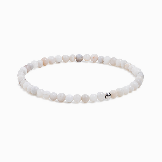 White Agate Mini Gemstone Bracelet