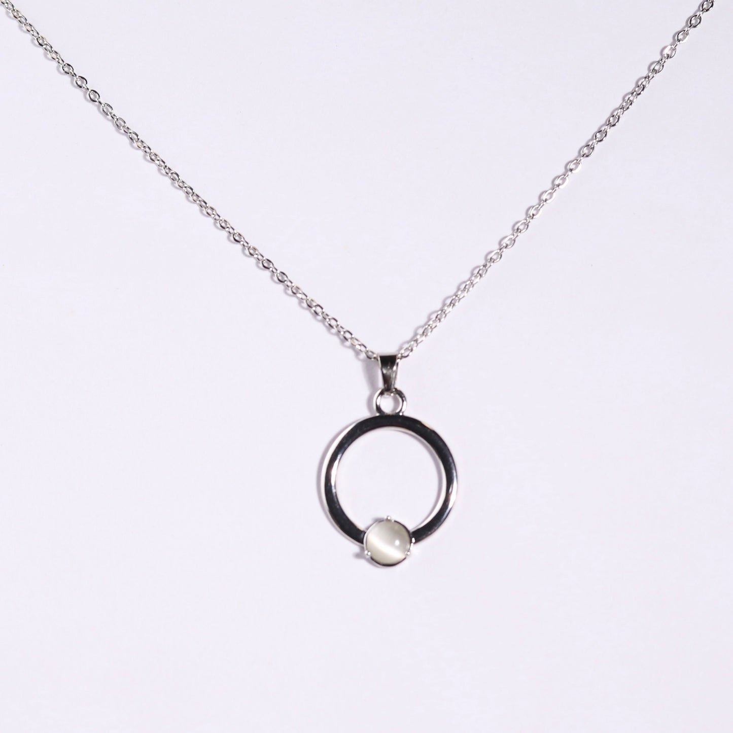 Selenite Ring Necklace