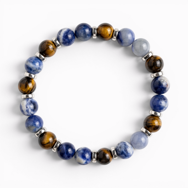 Sodalite & Tiger's Eye 'Uplift' Bracelet