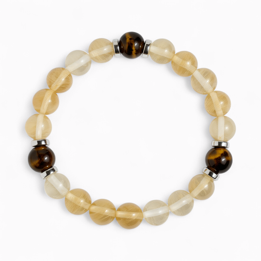 Tiger's Eye & Citrine 'Spark' Bracelet