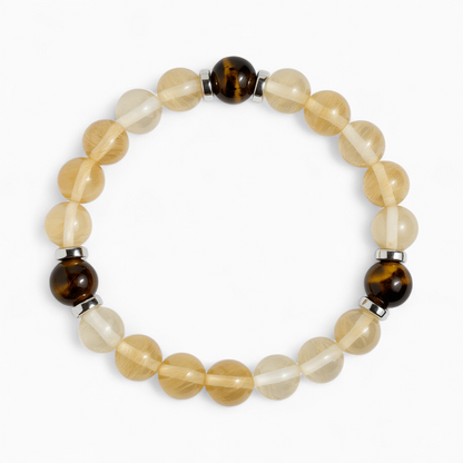Tiger's Eye & Citrine 'Spark' Bracelet