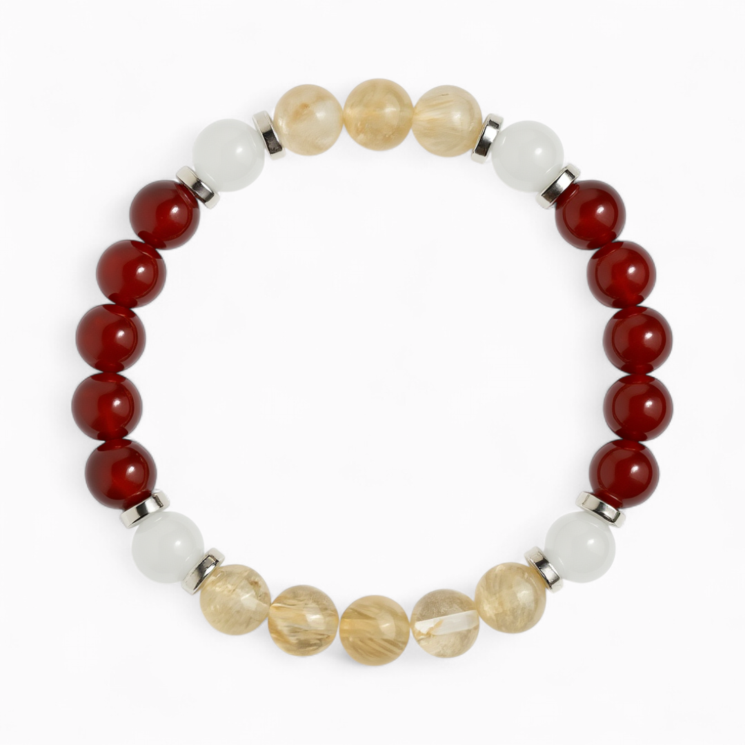Red Agate & Citrine 'Energize' Bracelet