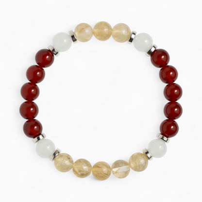 Red Agate & Citrine 'Energize' Bracelet
