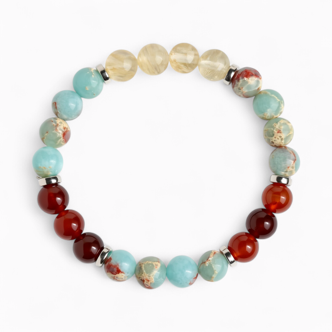 Citrine & Red Agate 'Motivation' Bracelet