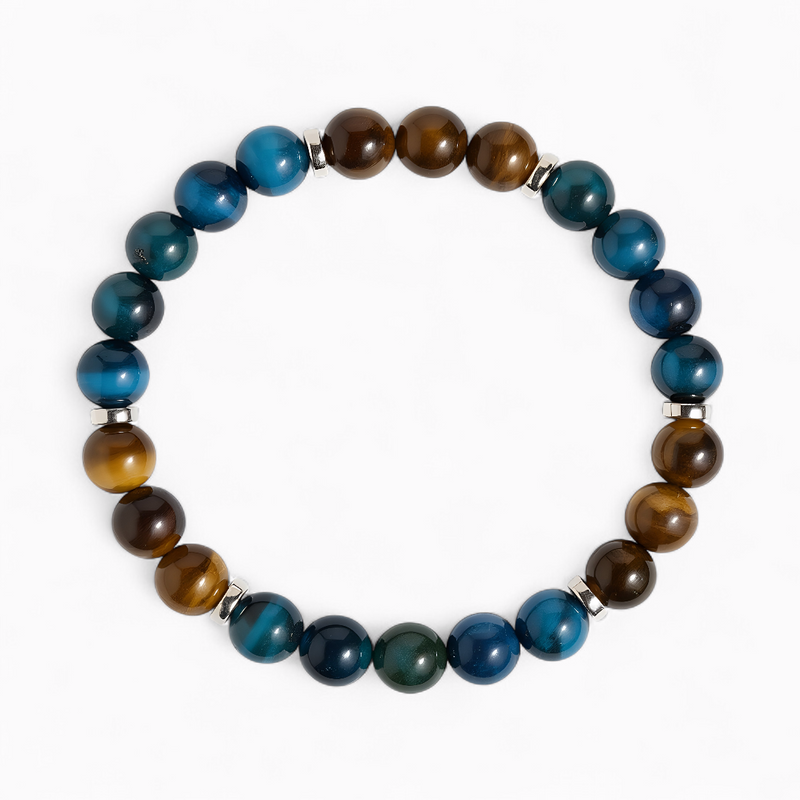 Tiger's Eye & Amethyst 'Grounded Peace' Bracelet – Evolve Mala