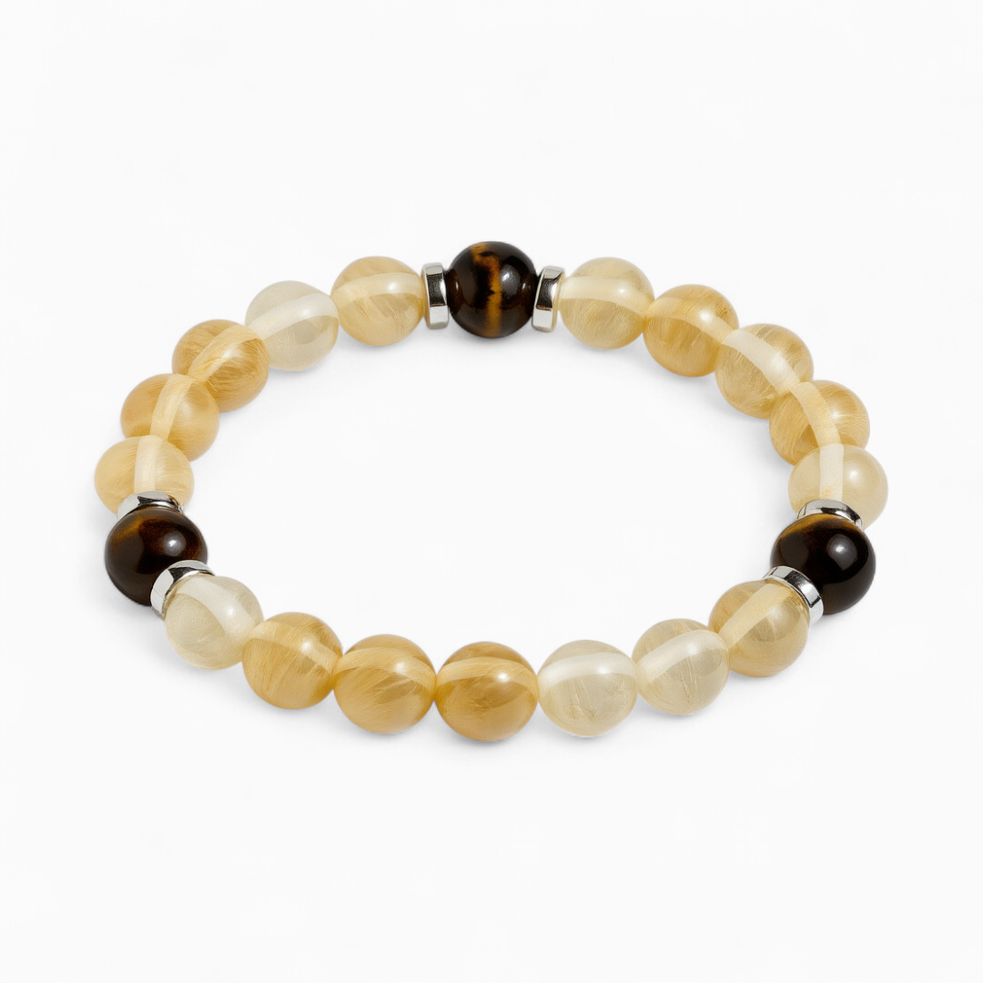 Tiger's Eye & Citrine 'Spark' Bracelet