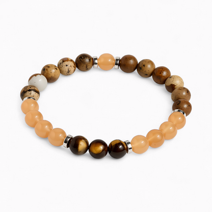 Tiger's Eye & Orange Chalcedony 'Empowerment' Bracelet