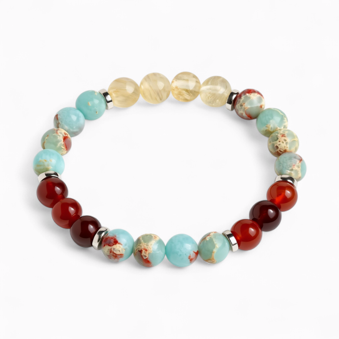 Citrine & Red Agate 'Motivation' Bracelet
