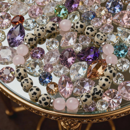 Dalmatian Jasper & Rose Quartz 'Playful Calm' Bracelet