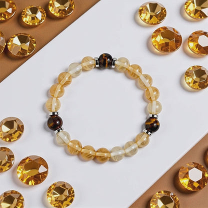 Tiger's Eye & Citrine 'Spark' Bracelet