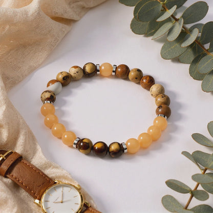 Tiger's Eye & Orange Chalcedony 'Empowerment' Bracelet