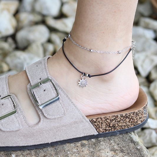 Layered Sun Anklet