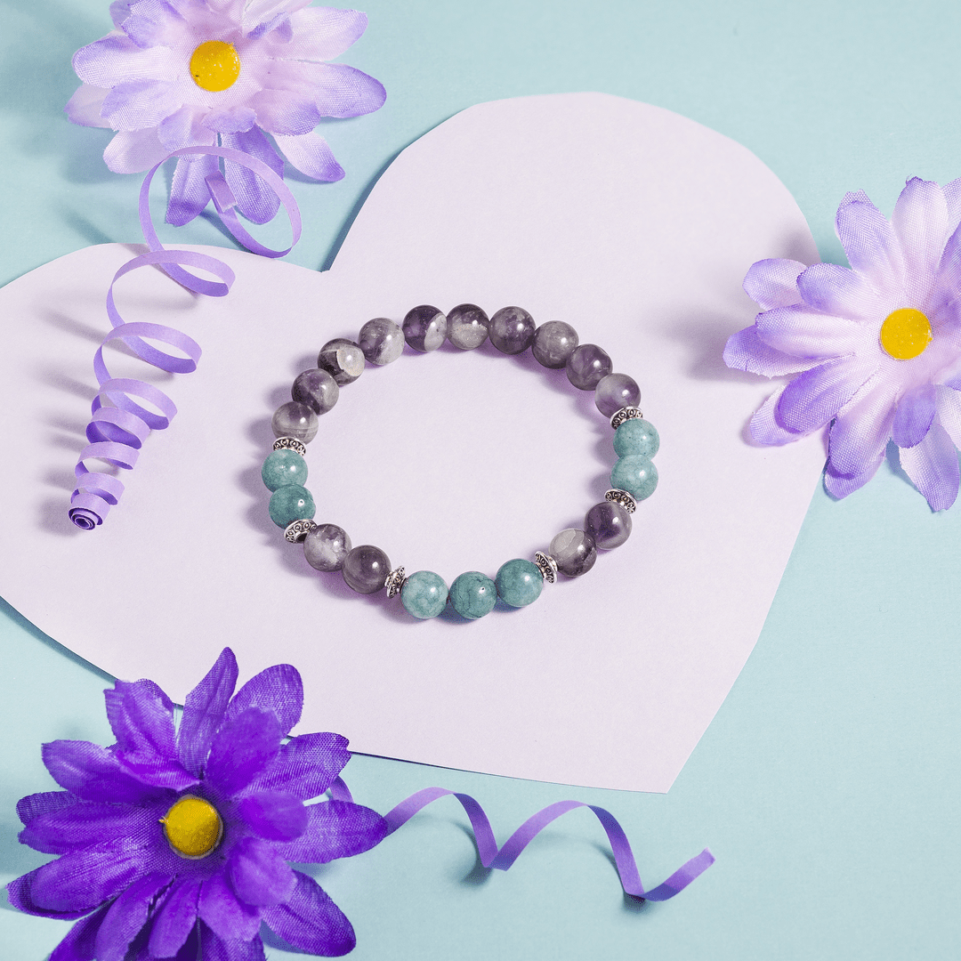 Amethyst & Aquamarine 'Cleansing' Bracelet – Evolve Mala