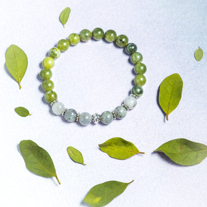 Labradorite & Jade 'Acceptance' Bracelet