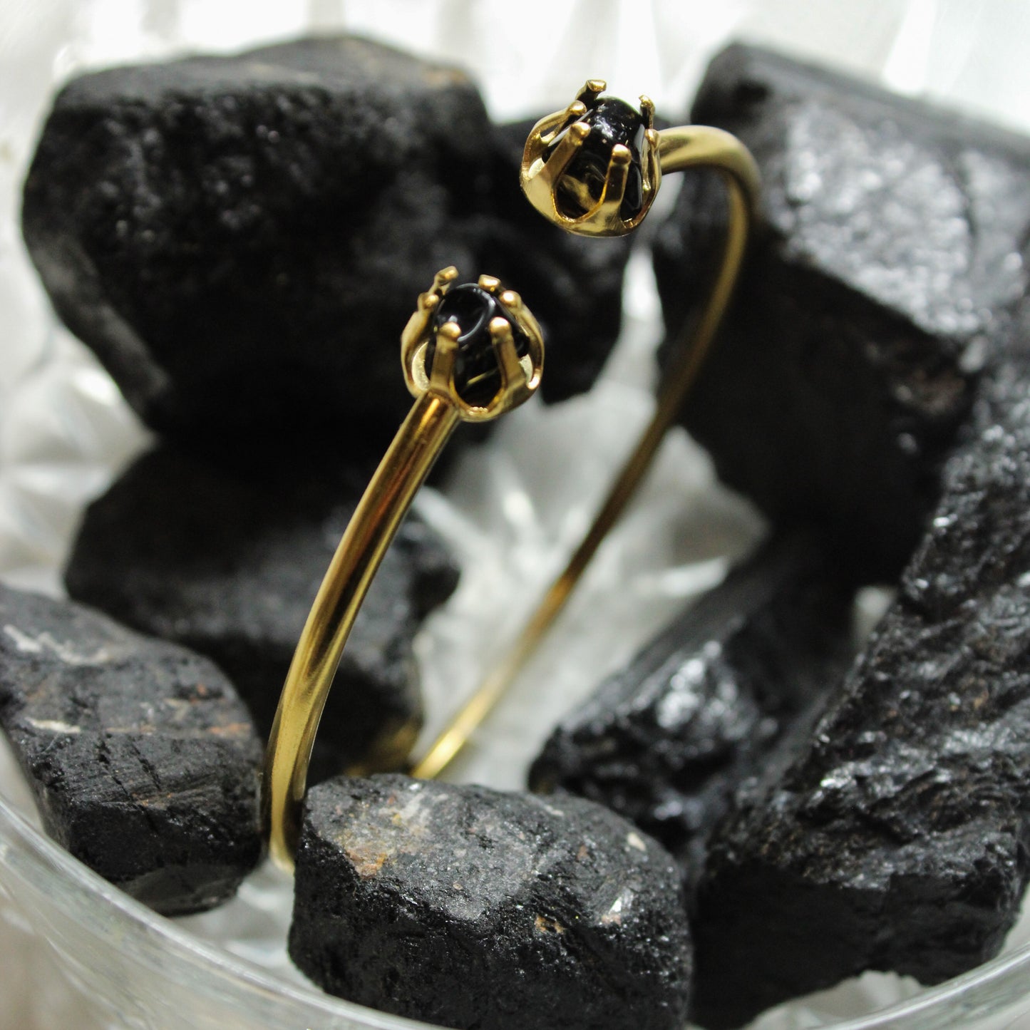 Obsidian Cuff Bracelet
