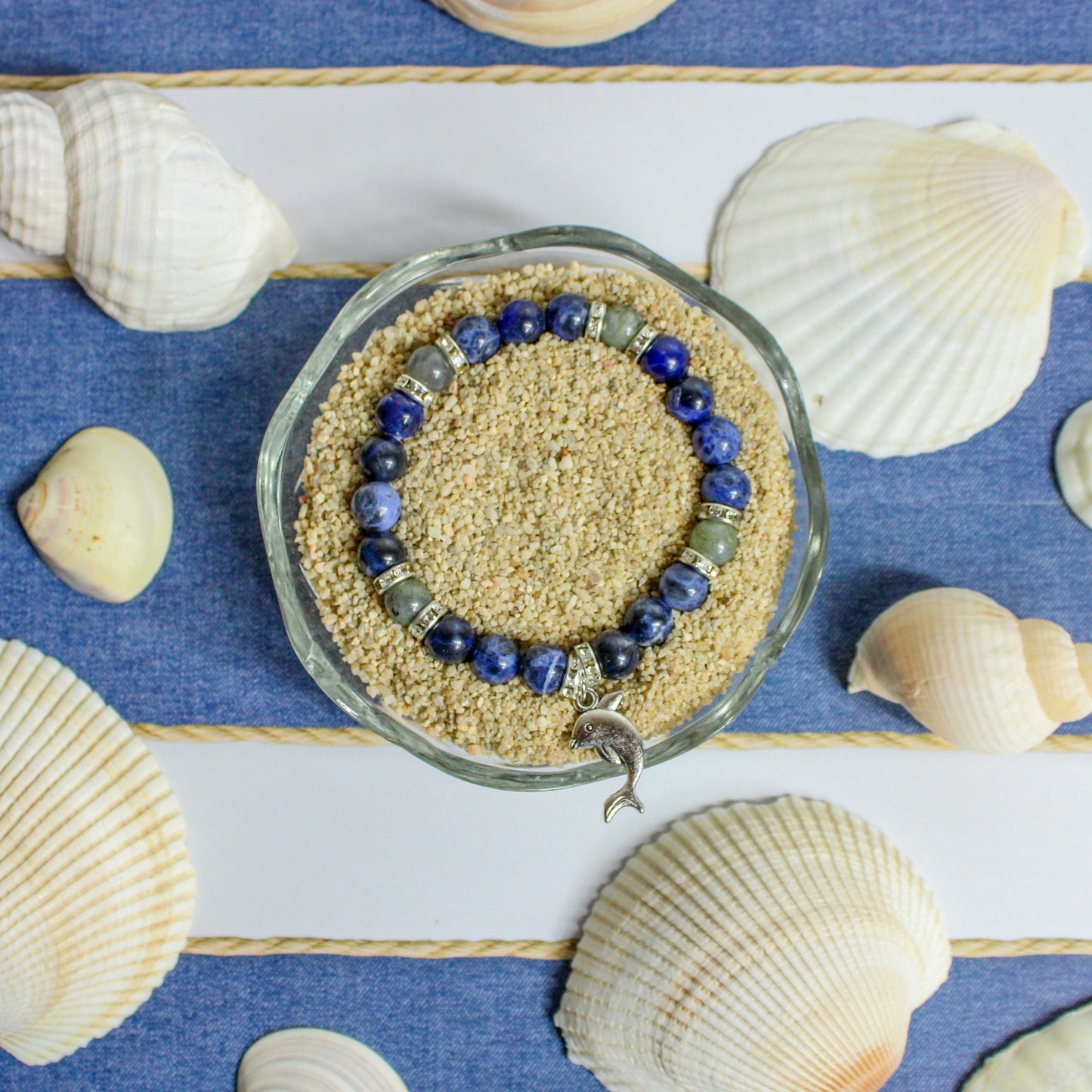 Sodalite & Labradorite 'Stillness' Bracelet