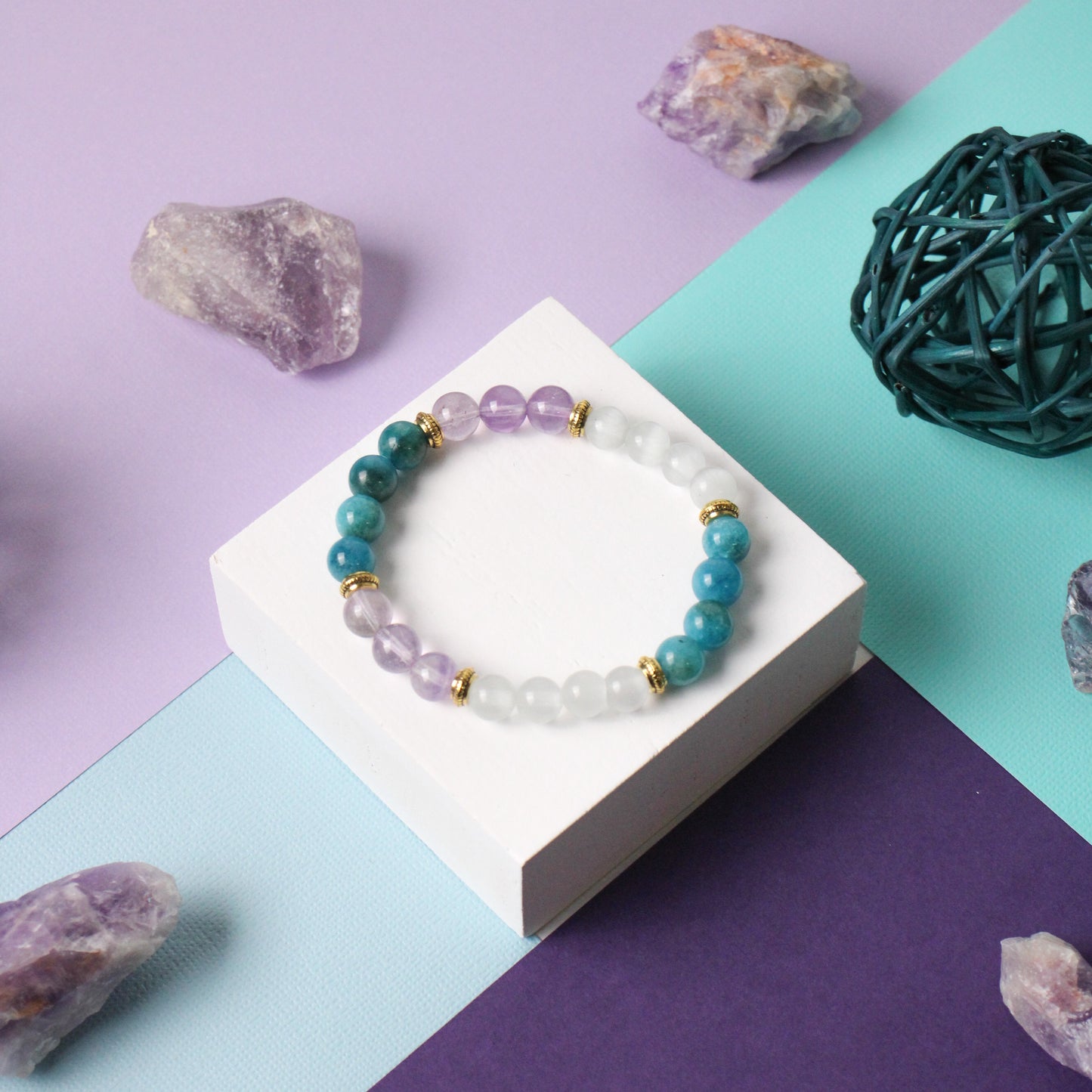 Apatite & Selenite 'Energy Renewal' Bracelet